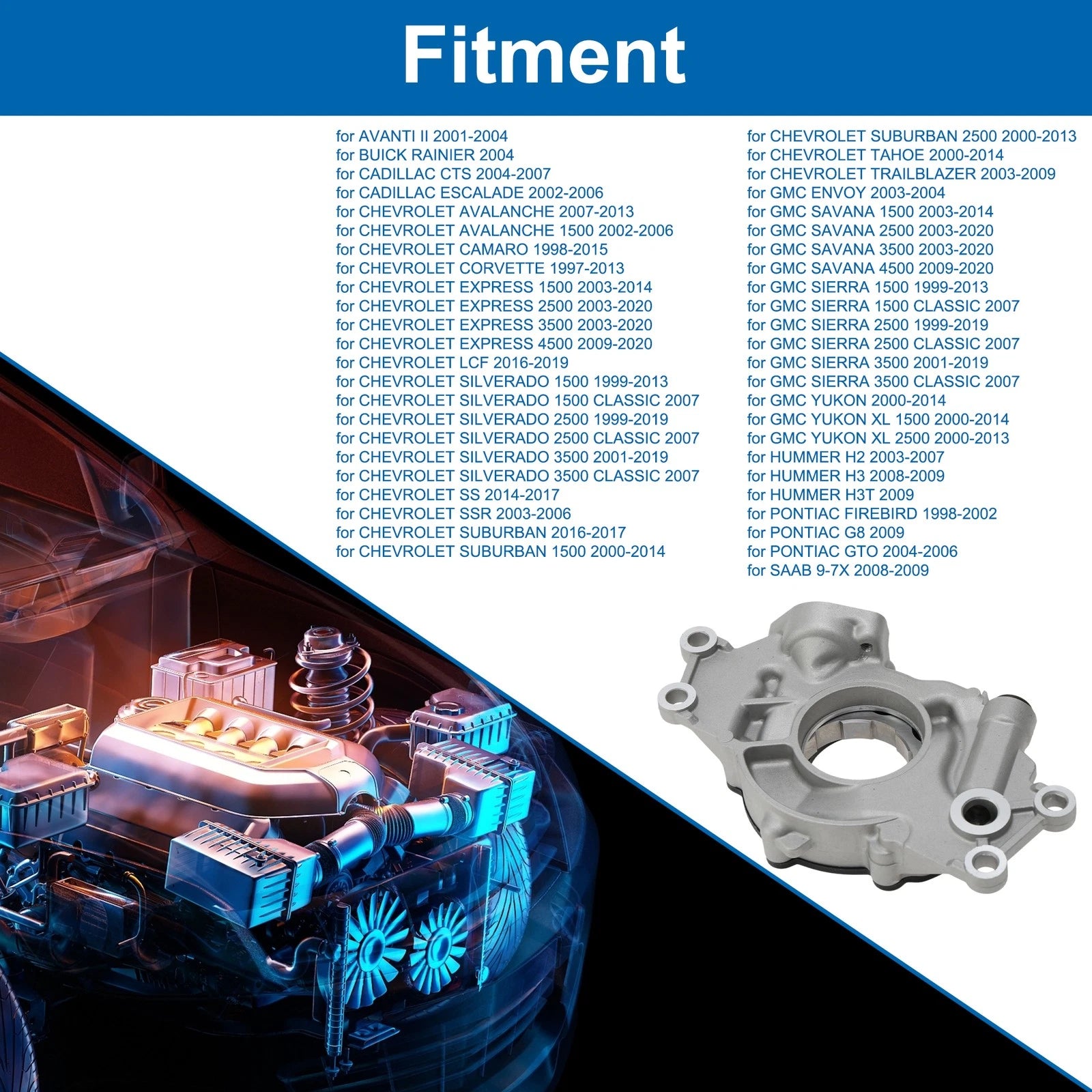 Engine Oil Pump Replacement for Avanti II (2001–2004) Pressure Pump