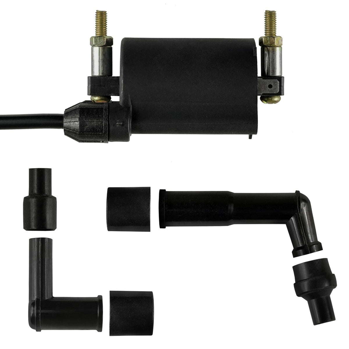 Ignition Coil with Spark Plug Cap Wire for Kawasaki Vulcan 1600 (2003-2008)
