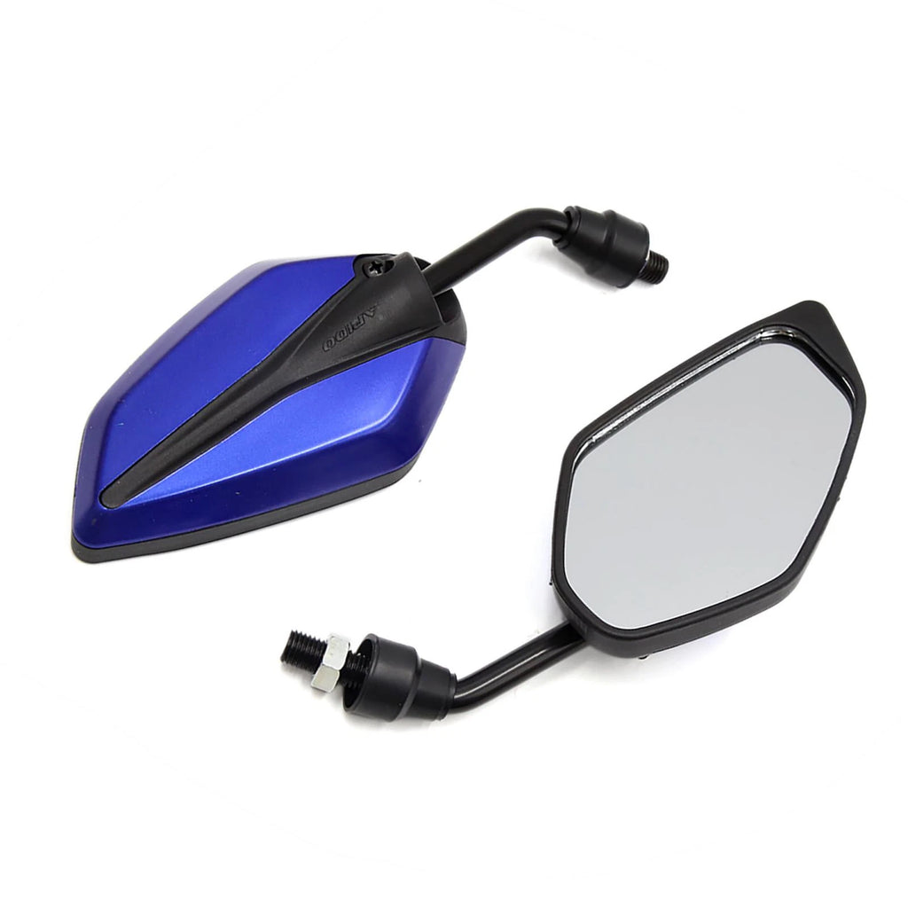 Pair Adjustable Rear Side View Mirrors for Motorcycle Scooter