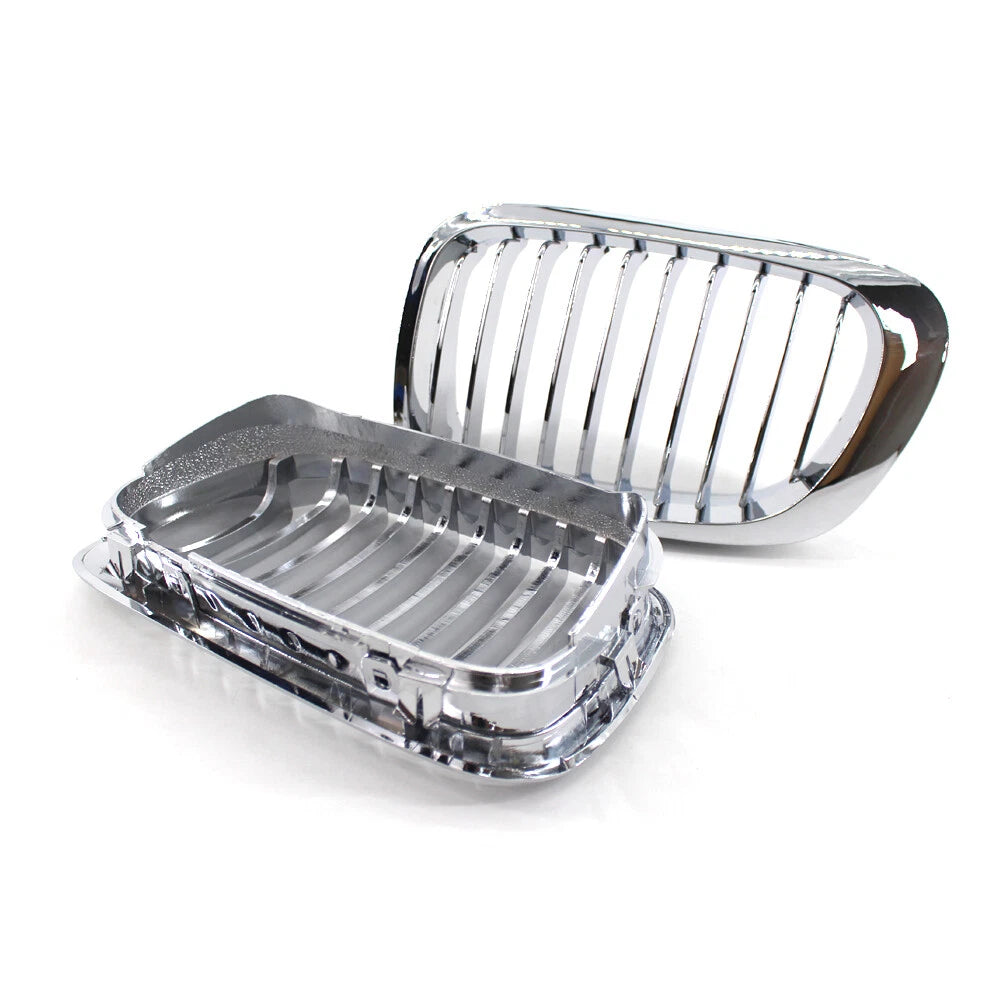Chrome Front Bumper Kidney Grille for BMW 3 Series E46 (1999–2002)