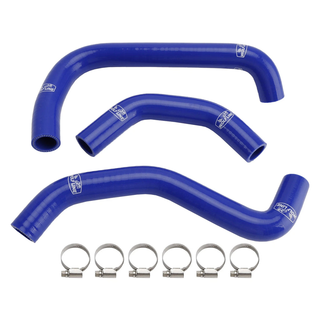 Silicone Radiator Coolant Hose for Kawasaki ZX10R ZX-10RR (2021–2025) Blue