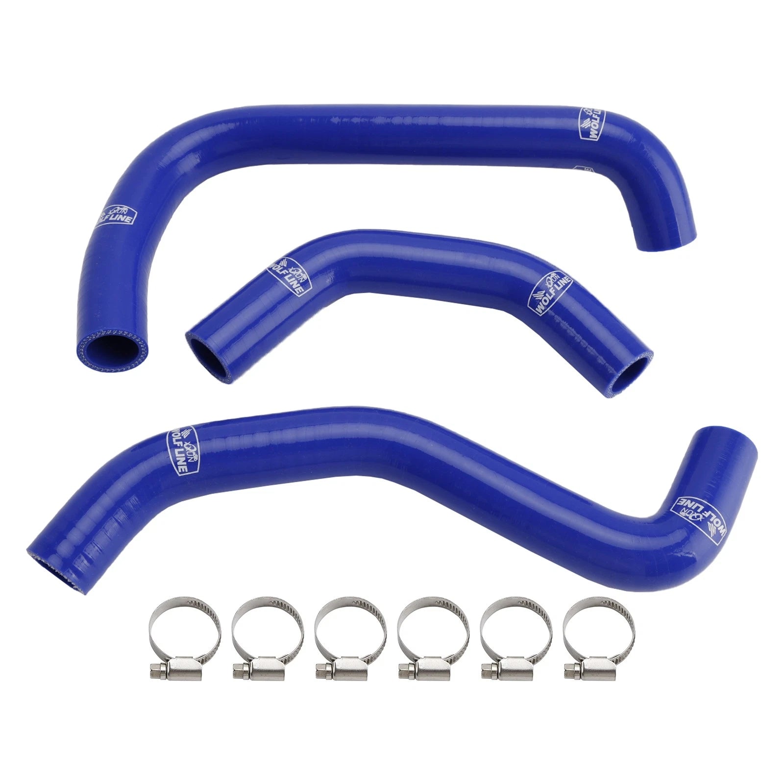 Silicone Radiator Coolant Hose for Kawasaki ZX10R ZX-10RR (2021–2025) Blue