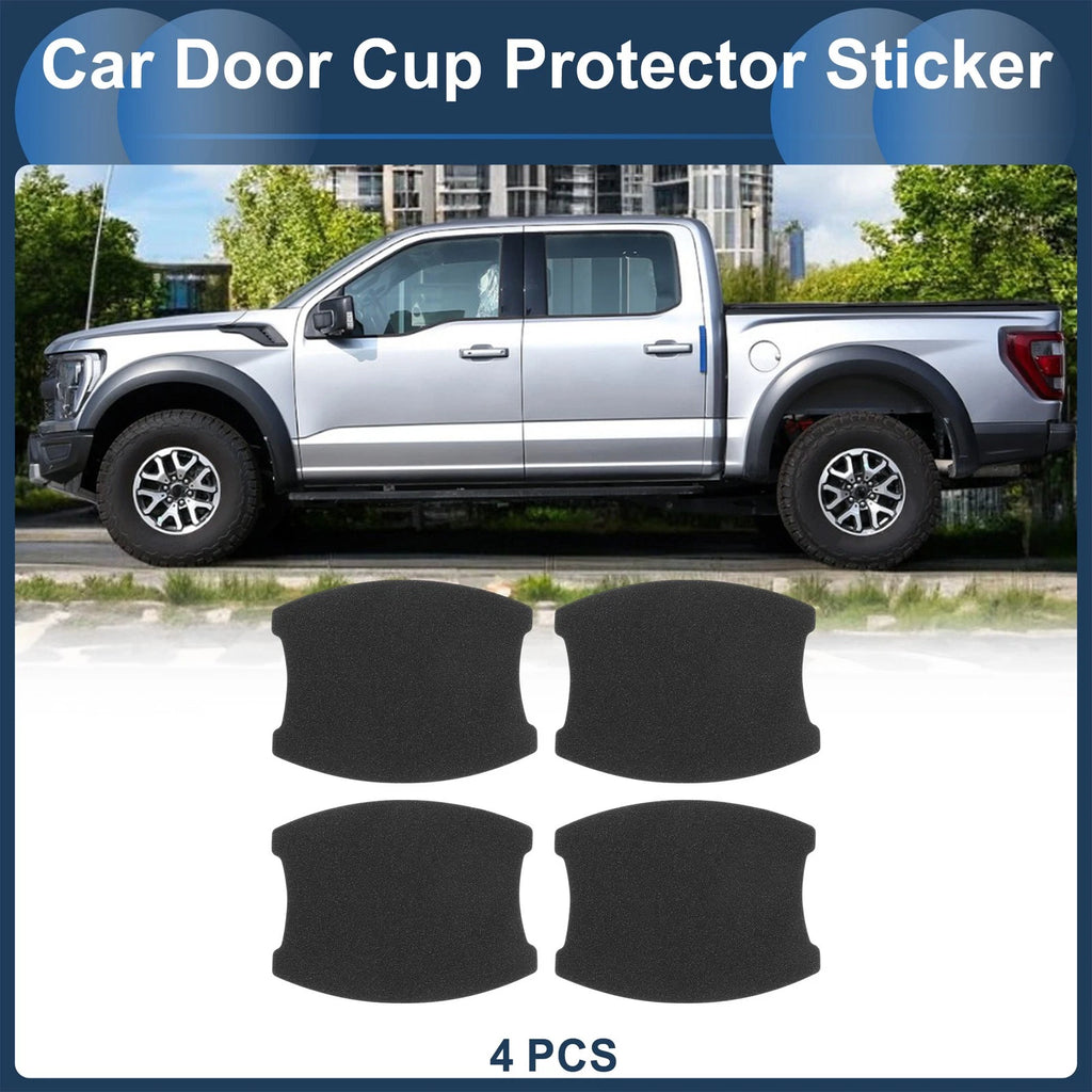 Car Door Handle Scratch Protector for Universal Fit (68x85mm) Matte Black
