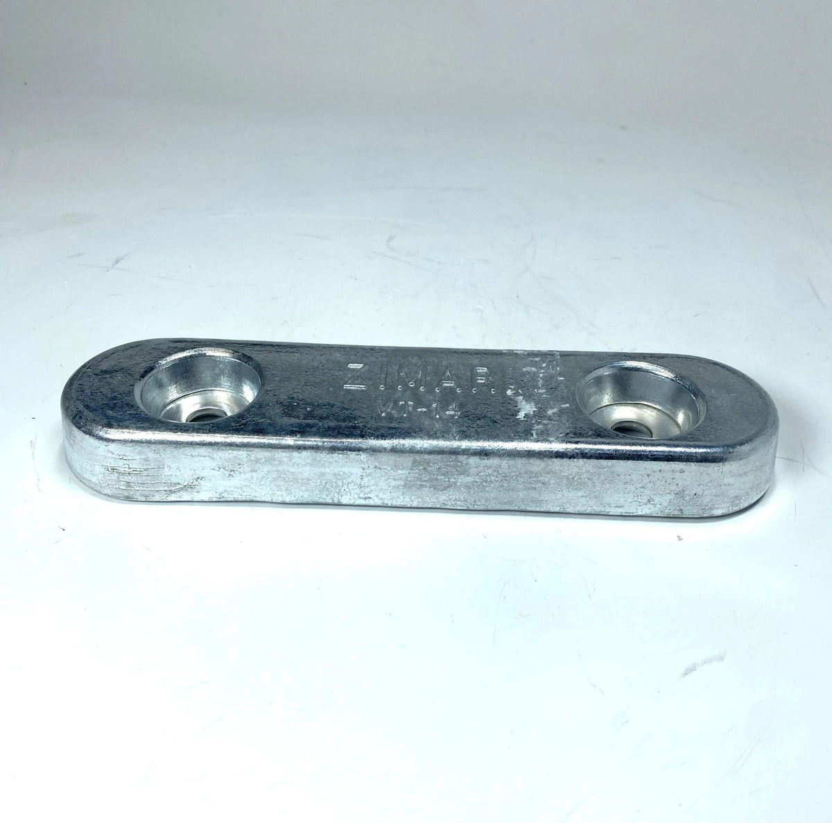 Zimar VT-14 Zinc Bolt On Drilled Plate Anode Bar 9'' for Marine Applications