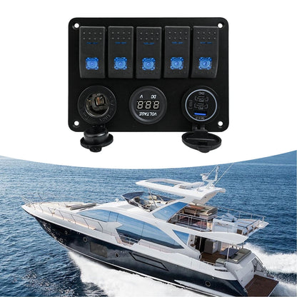 Aluminium Marine Switch Panel for Boating Enthusiasts