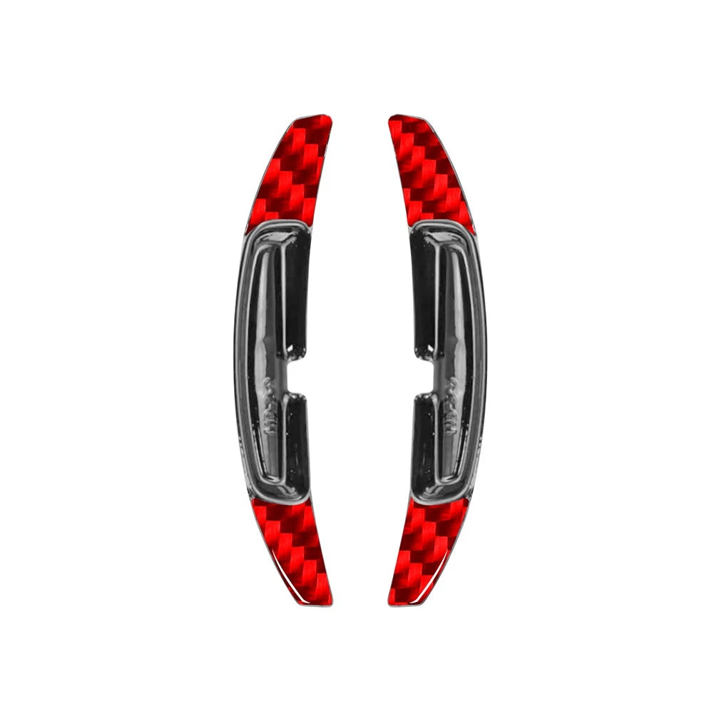 2X Red Steering Wheel Shift Paddle Extension for Porsche Macan 911 Panamera (2014–2023)