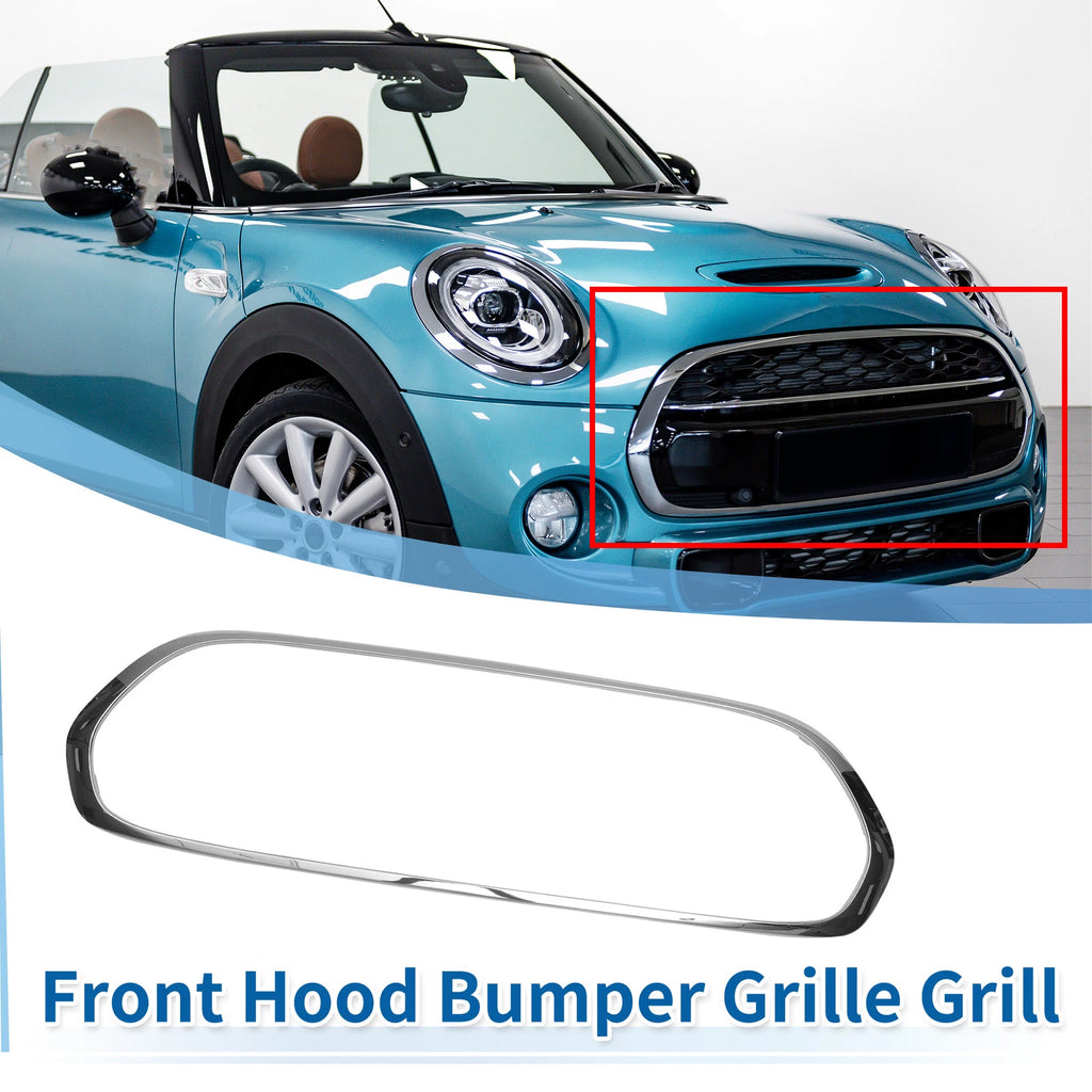 Front Lower Grille Trim for MINI F55 (2014–2021) Chrome Silver Tone