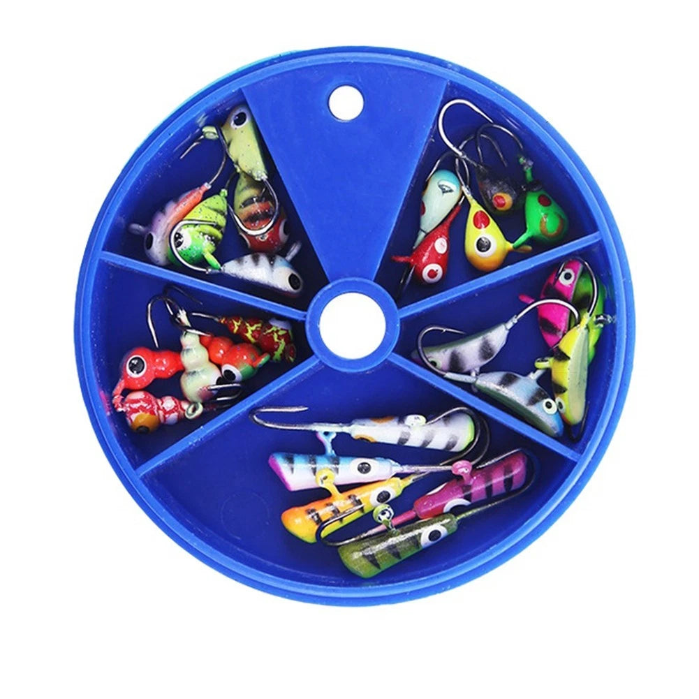 25pcs Ice Fishing Lure Hooks for Freshwater
