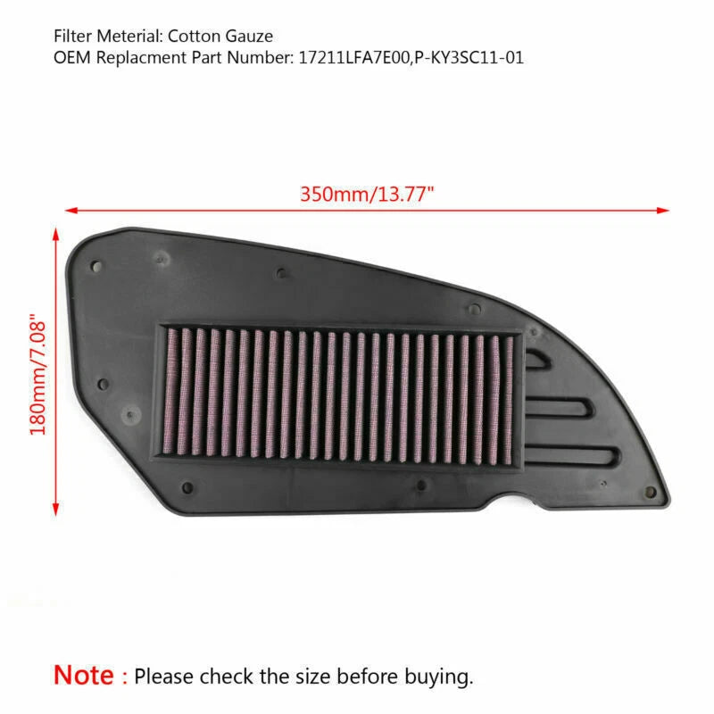 Air Filter for Kawasaki J300/J300SE (2014–2018) T9