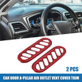 A-Pillar Air Vent Covers for Chevy Corvette C5 Red (Set of 2)