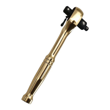 Reversible 3-in-1 Ratchet Socket Wrench for 1/4, 3/8, 1/2 Drive Sizes