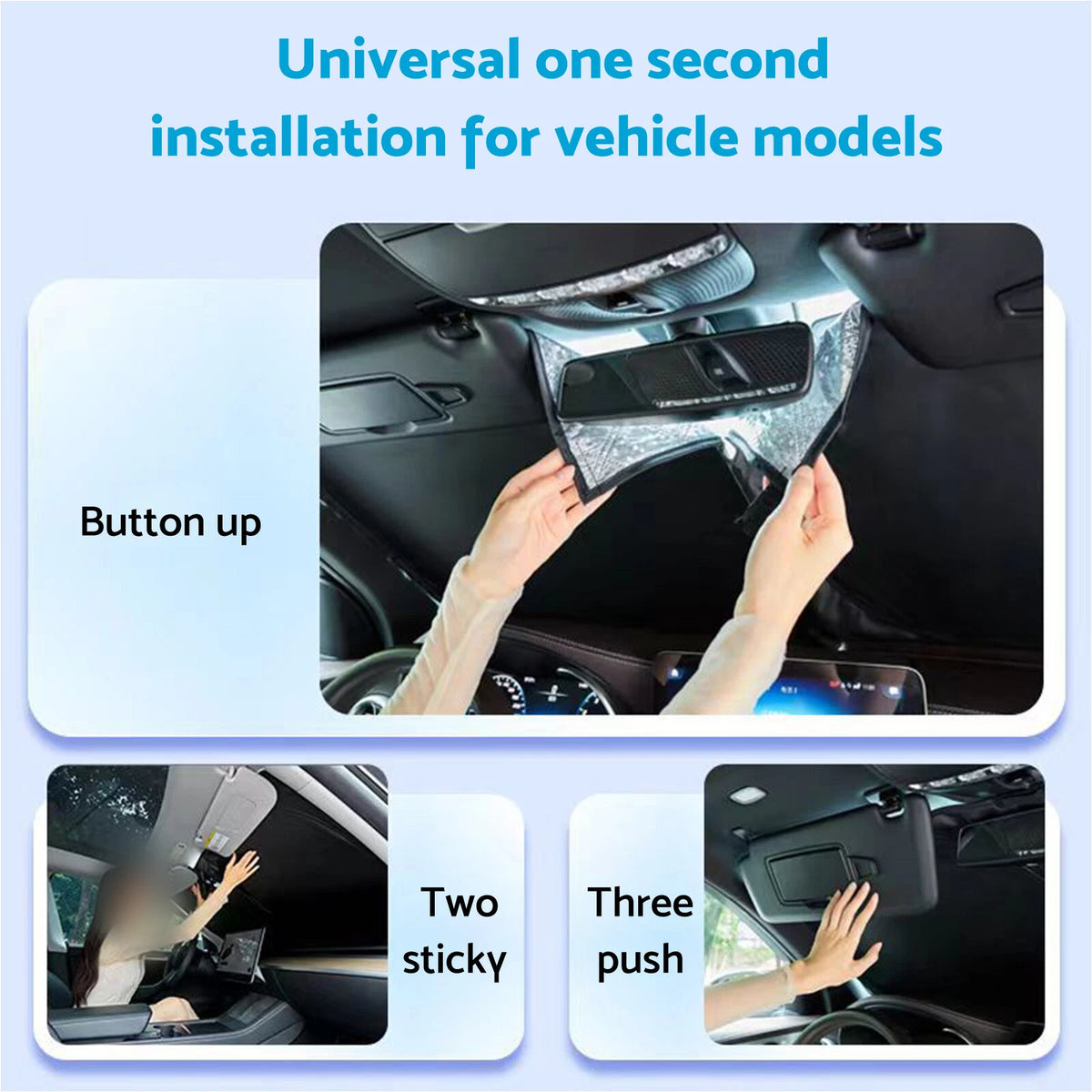 6 Layer WindScreen Sun Shade for Kia Carnival (2014–2020) UV Protection