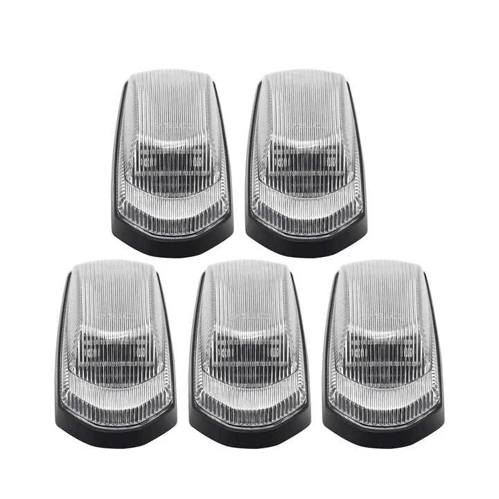 5X White LED Cab Roof Marker Light for Ford F-250/350/450/550 (2017–2022)