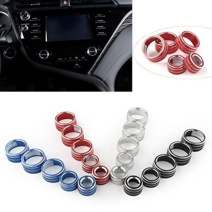 Air Conditioning Audio Button Switch Knob Covers for Toyota Camry (2018)