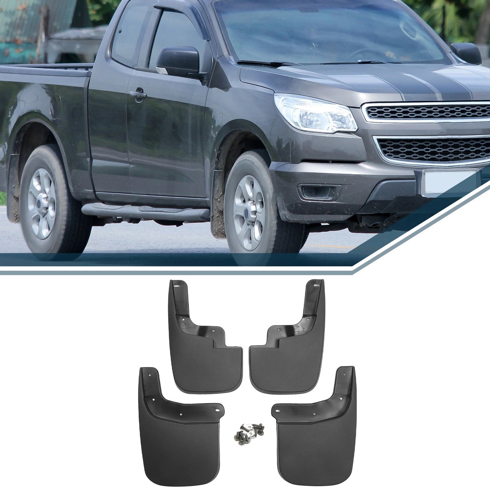 Mud Flap Splash Guard Mud Guard for Chevrolet Colorado Canyon (2015–2019)