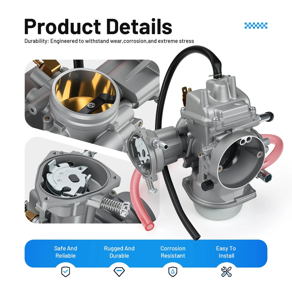 Carburetor & Intake Manifold for Yamaha Rhino 660 (2004–2007) 5UG-14901-10-00