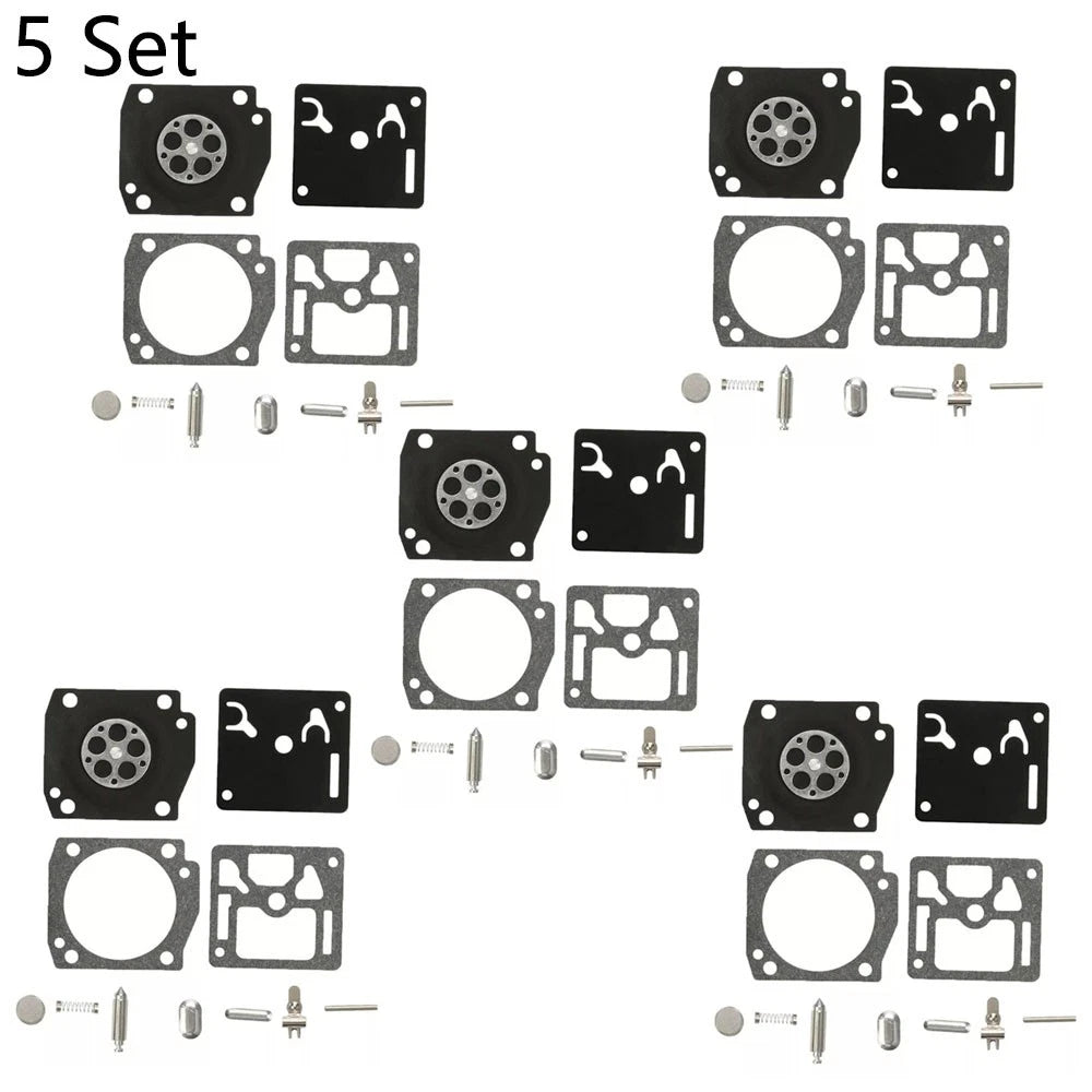 Set of 5 Carburetor Rebuild Kits for Zama RB-122 Husqvarna 346XP 350 353