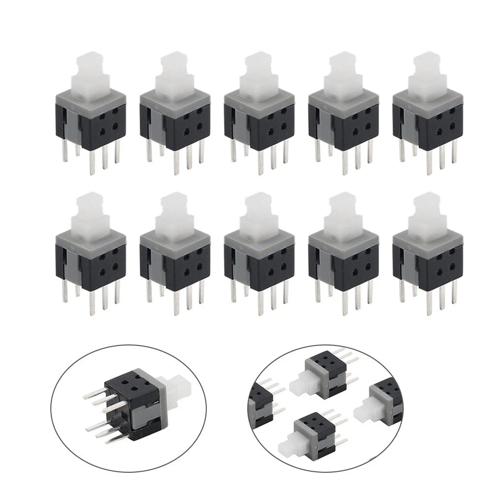 10PCS 5.8x5.8x10mm 6 Pin Tactile Push Button Switch