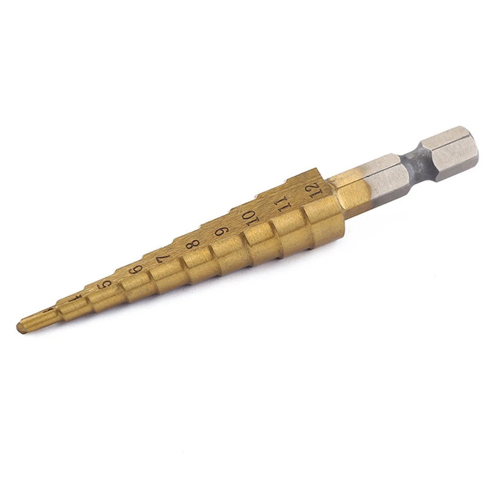 Cone Step Drill Bits for Metal Woodworking (High-Speed Steel)