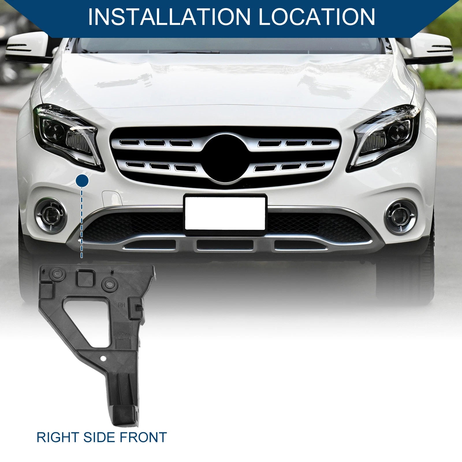 1pc Right Front Bumper Support Bracket No. 4F0807228 for Audi A6 Quattro (2005–2011)