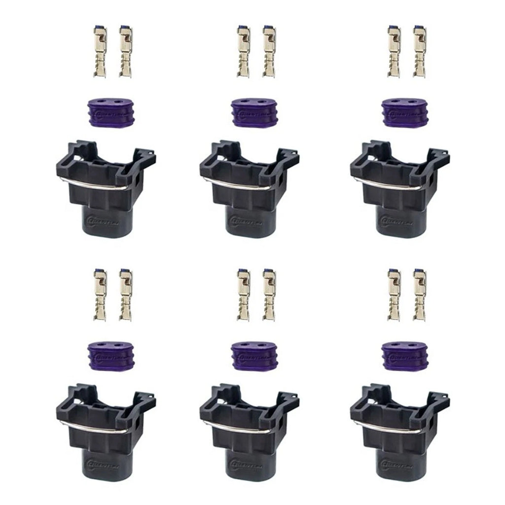 6X Injector Dynamics Terminal Connectors for Bosch EV1 Female LS1 LSx