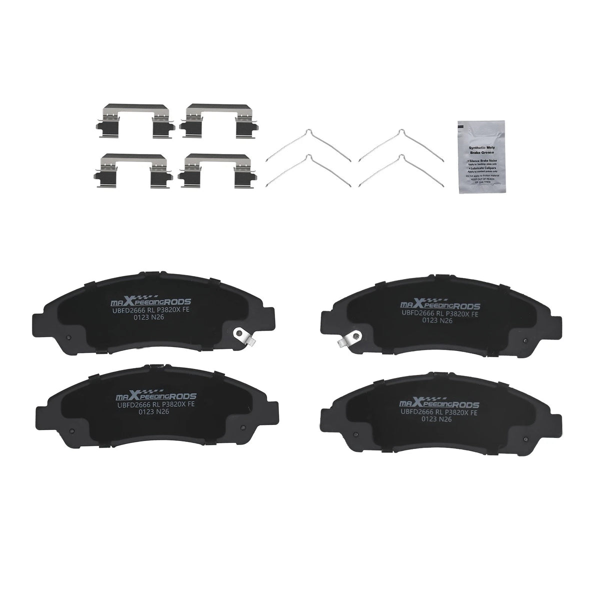 Front Brake Pads Kit for GMC Acadia/Cadillac XT5 XT6/Chevy Blazer Traverse (D1896)