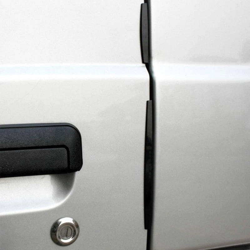 8pcs Black Car /Van Door Edge Guard Trim Protector Strips Anti Scratch