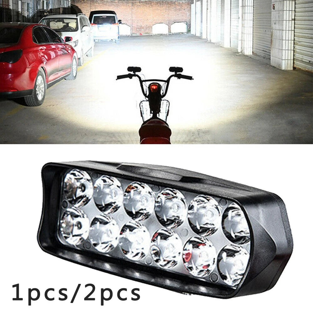 12LED Rearview Mirror Light Indicator for Motorcycle (2400LM, 6000K)