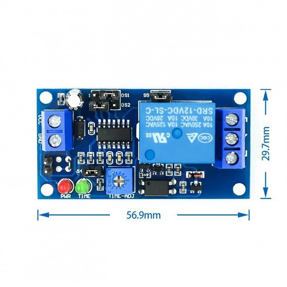 Delay Relay Module for 12V Systems (Trigger, Normally Open)