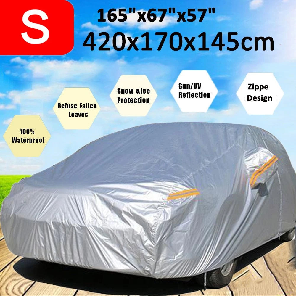 Universal Full Sedan Car Cover Waterproof All Weather Protector