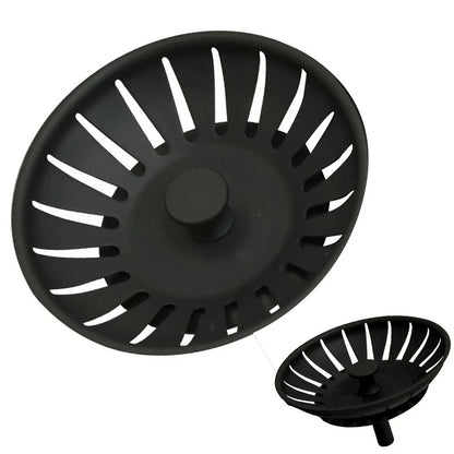 Black Basin Strain Drainer for Most Sinks