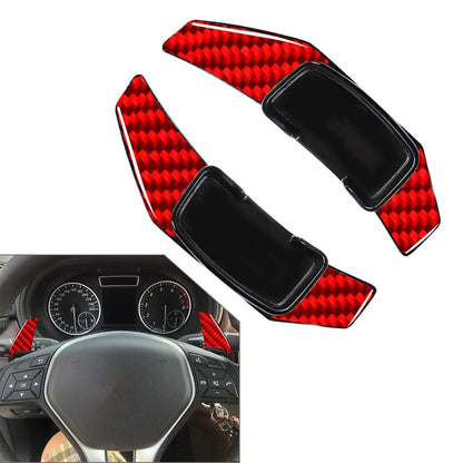 2X Red Steering Wheel Shift Paddle Extension for Mercedes Benz CLA GLK SLK