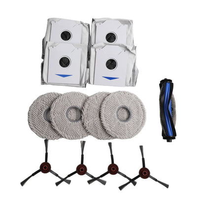 Set of 4 Side Brushes and Bags for Ecovacs DEEBOT N30 Pro