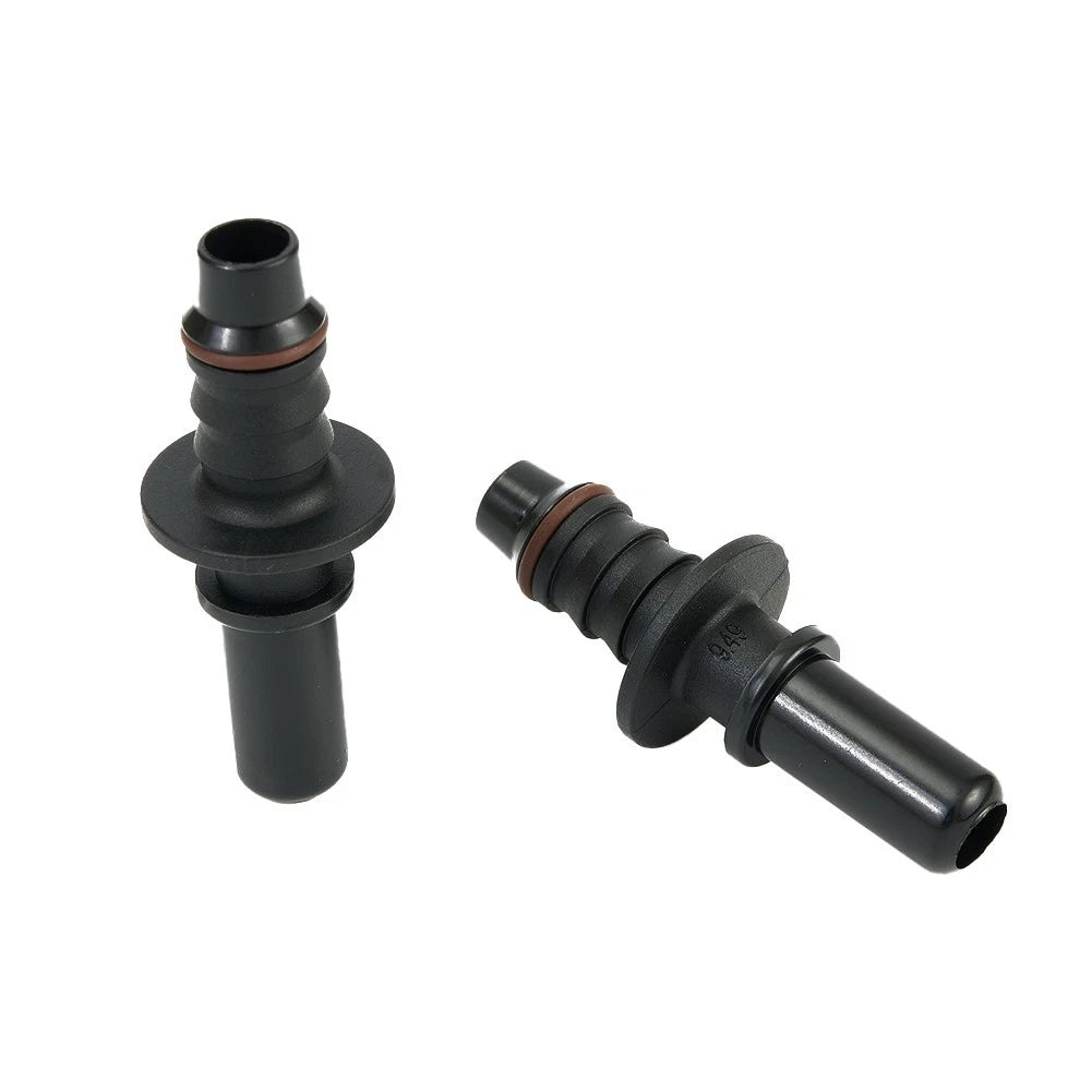 2X Fuel Line Connectors for Motorcycle (Black)