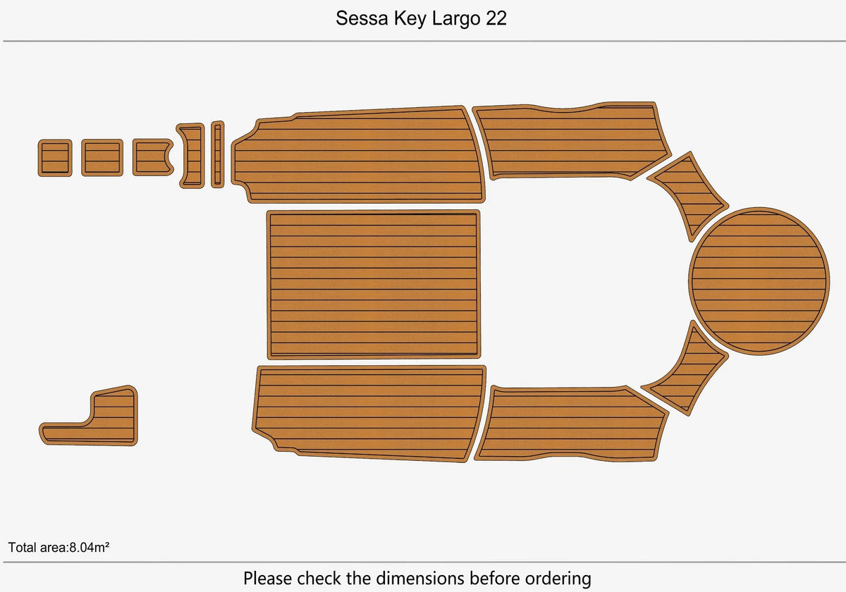 Seadek Swim Platform Pad for Sessa Key Largo 22