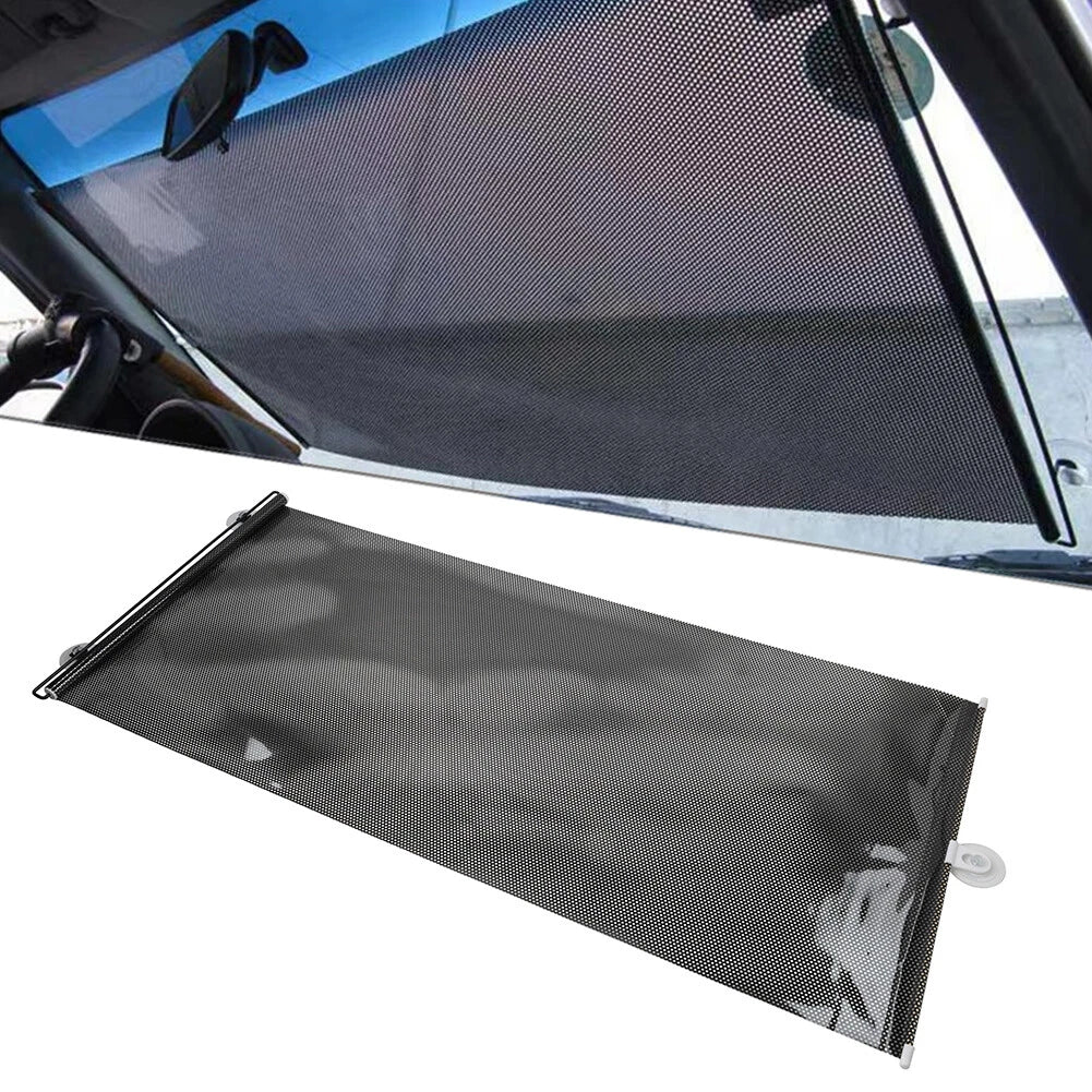 Retractable Side Window Sun Shade Cover for Universal Vehicles (50cm x 125cm)