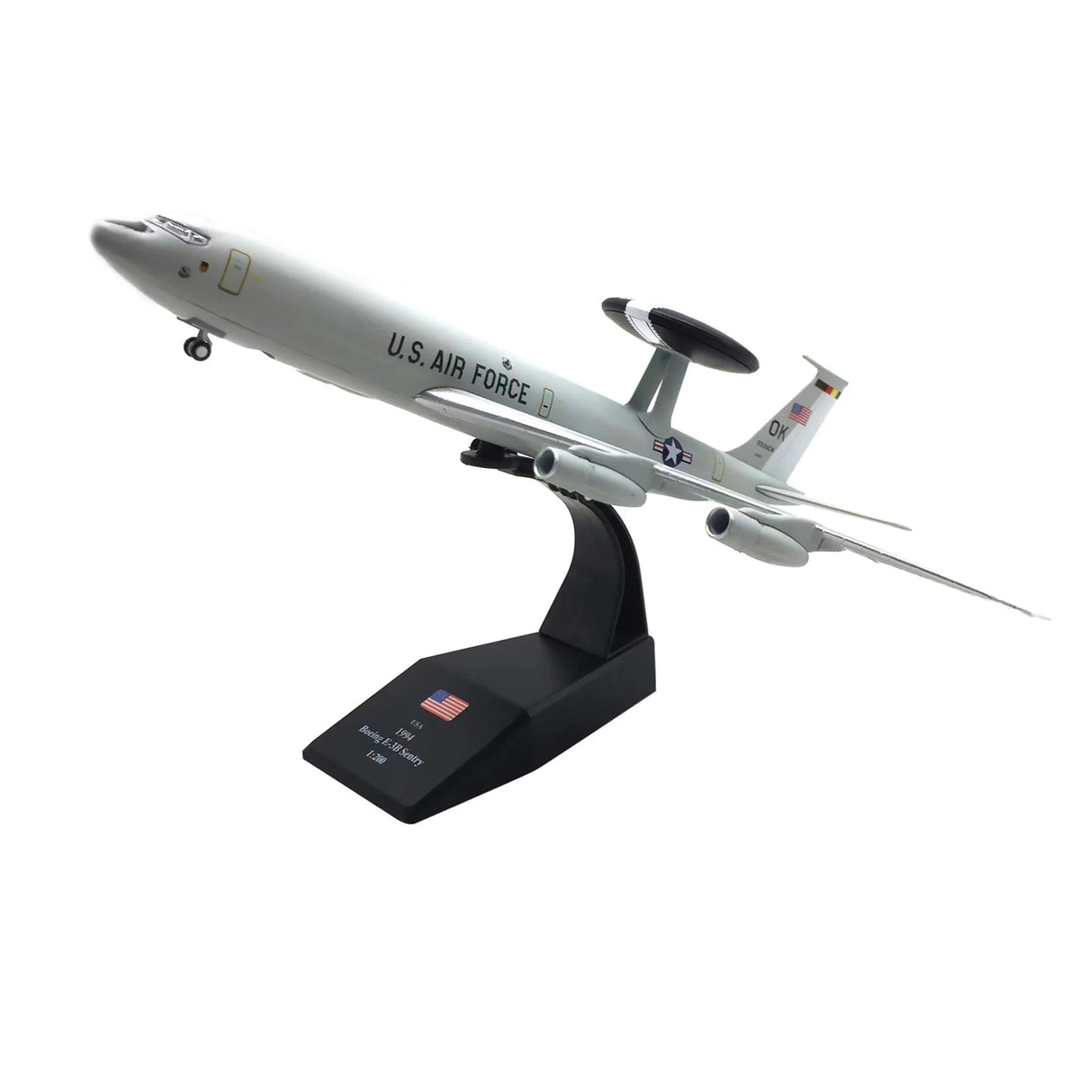 1/200 Scale E-3 Sentry AWACS Model Plane Static Display
