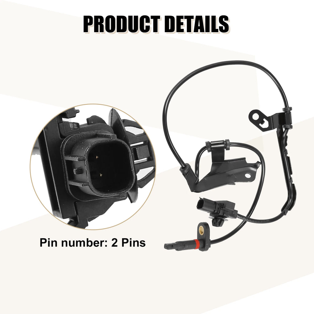 Front Left ABS Sensor No. 57455STXA01 for Honda Pilot (2009–2015)
