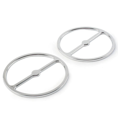 Chrome Speaker Trim Ring Cover Set for Harley Electra Glide (2014–2023)