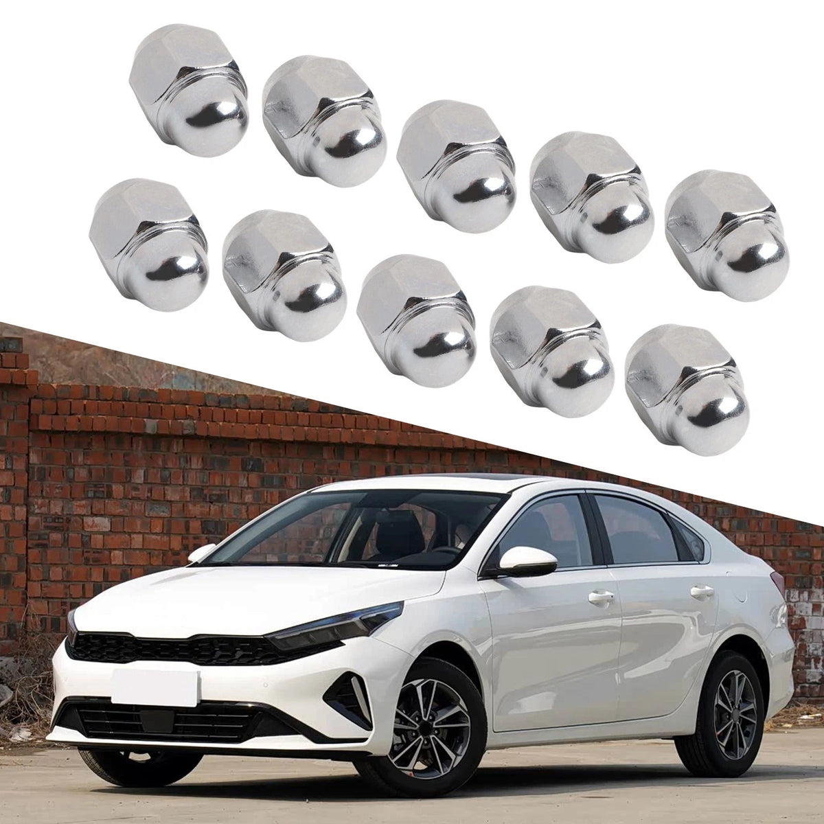 Tire Nuts for Elantra (M121.5, 21mm Diameter, 28mm Length)