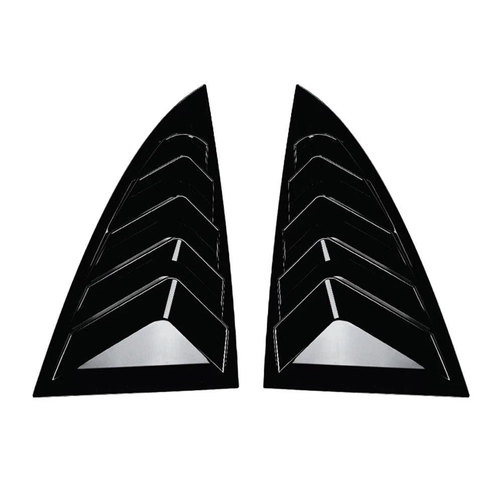 Rear Window Louver Shutter Cover Trim for Tesla Model 3 (2024+) - Gloss Black