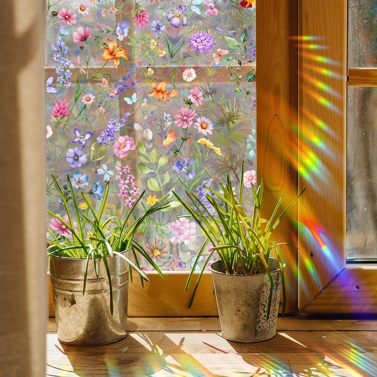 Static Window Film for Office Living Room Reusable Repositionable