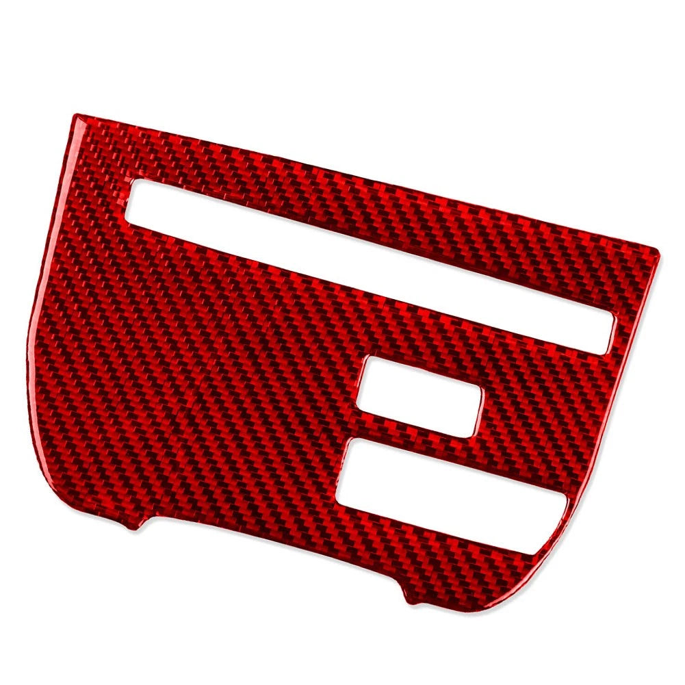 Central Console CD Panel Cover Trim for Nissan GTR R35 (2008–2016) Red RHD