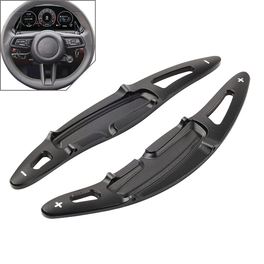 Steering Wheel Shift Paddle Shifter Extension for Porsche Macan Panamera 911 (2014–2023)