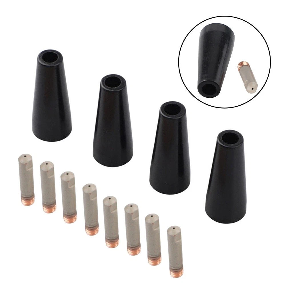 12PCS Gasless MIG Nozzle Kit for 15AK MB15 Torch Copper Conductive