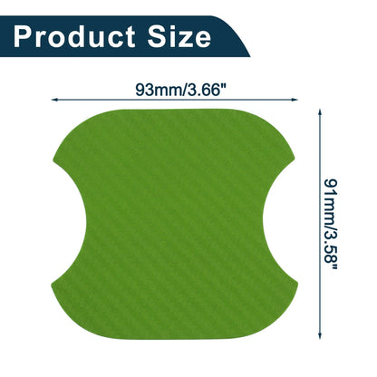 Car Door Handle Scratch Protector for Universal Vehicles (91x93mm, Green)