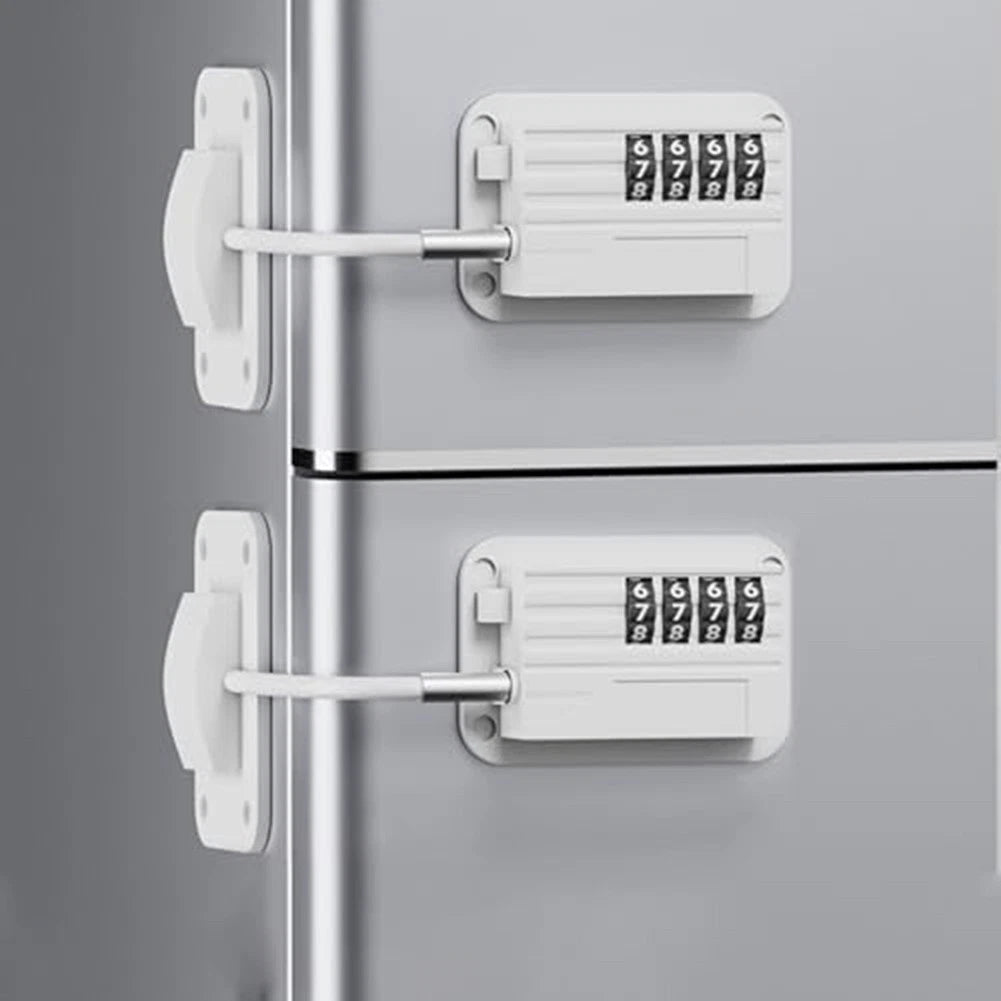 Combination Fridge Lock for Cabinets and Drawers (No Drilling)