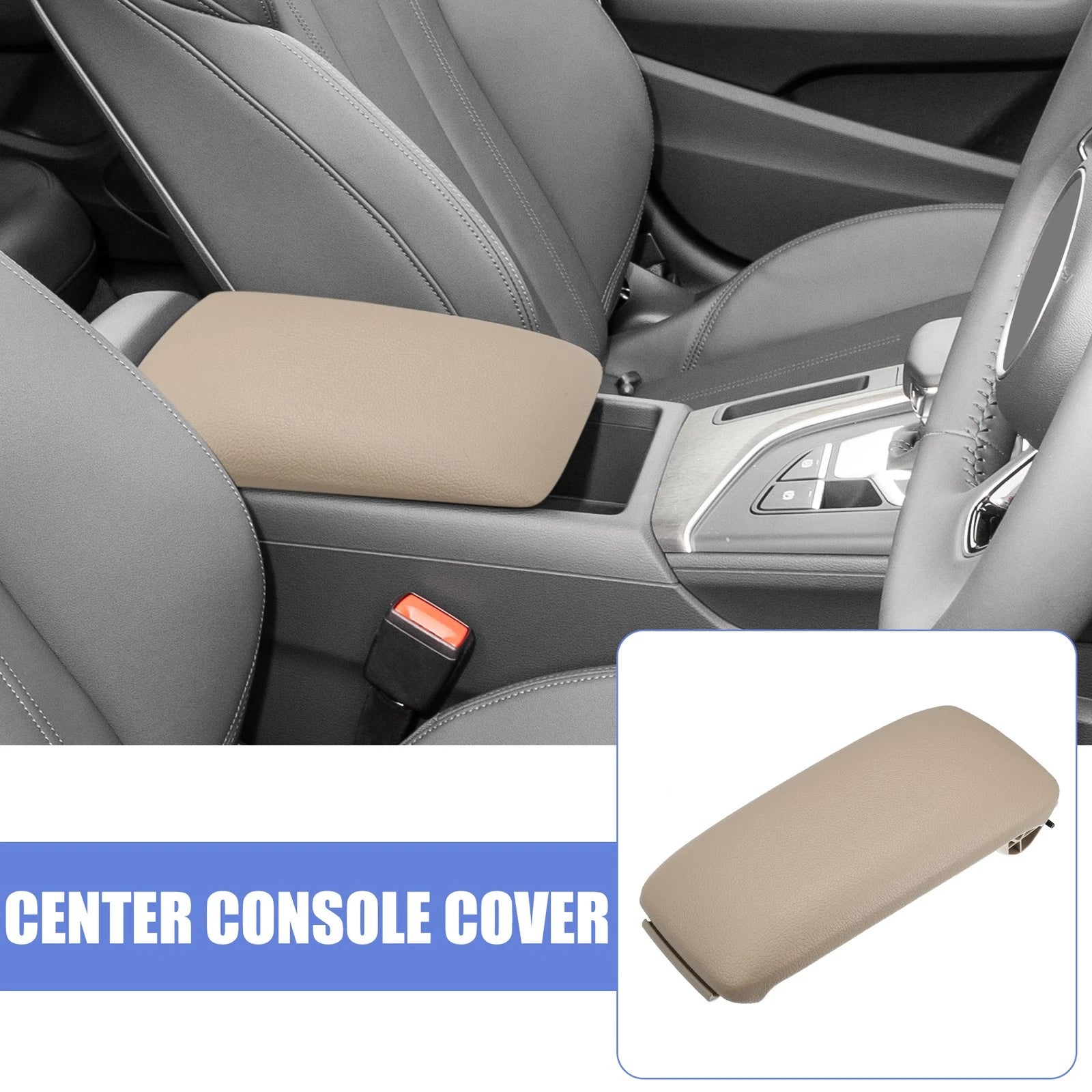 Center Console Cover Lid Replacement for Audi A3 (2003–2012) Beige