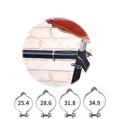 Brake Cable Clamp for Road Mountain Bikes (25.4-34.9mm, Alloy 6061, Silver)