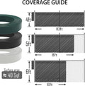 White View Blocking Privacy Tape for Chain Link Fence (75m/250 ft Roll)